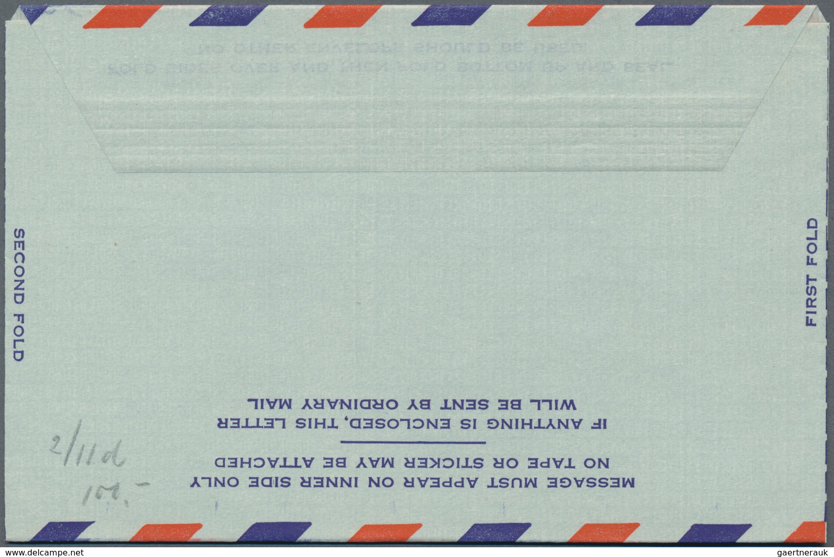 Vereinigte Staaten von Amerika - Ganzsachen: 1947/55 four unused postal stationery letter sheets wit