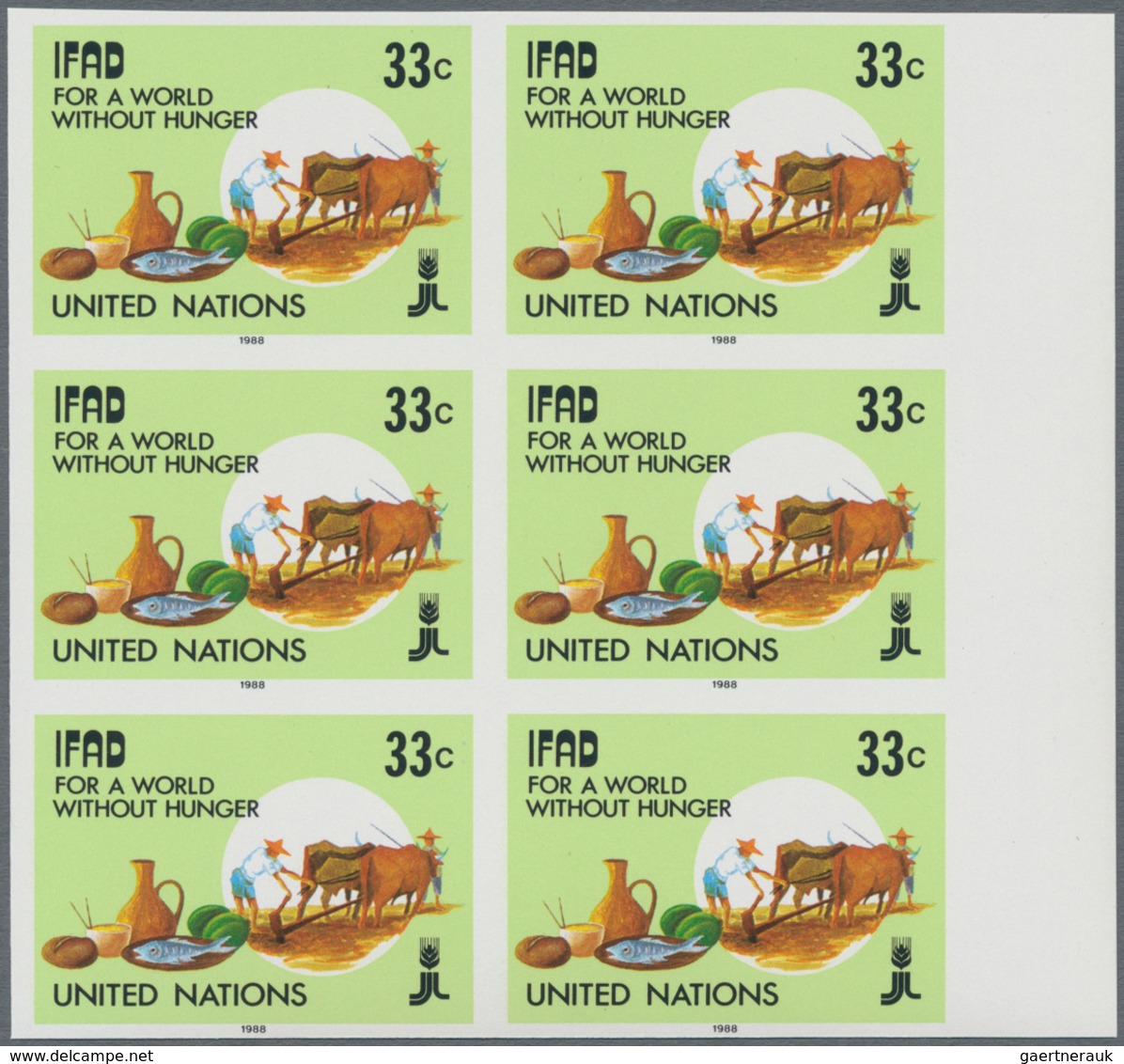 Vereinte Nationen - New York: 1988, International Fund For Agricultural Development 33c. Multicolour - Sonstige & Ohne Zuordnung