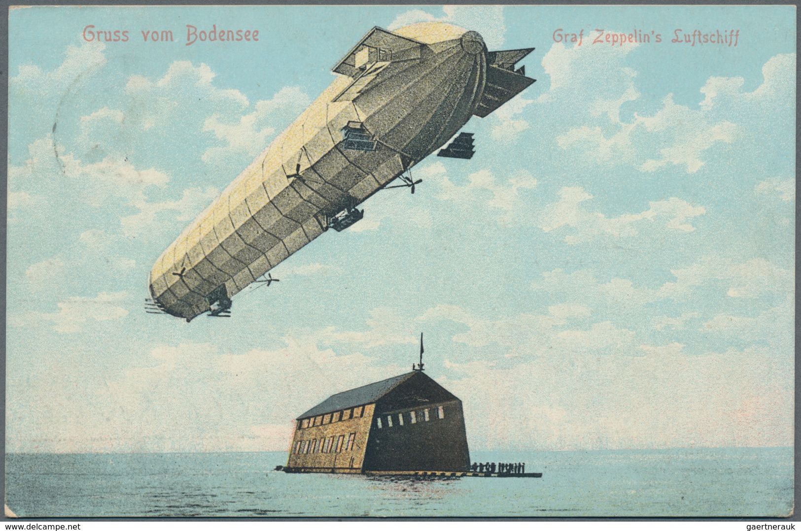 Zeppelinpost Deutschland: 1908, LZ 4, Drei Dekorative Ansichtskarten In Sauberer Erhaltung, Alle Im - Luft- Und Zeppelinpost