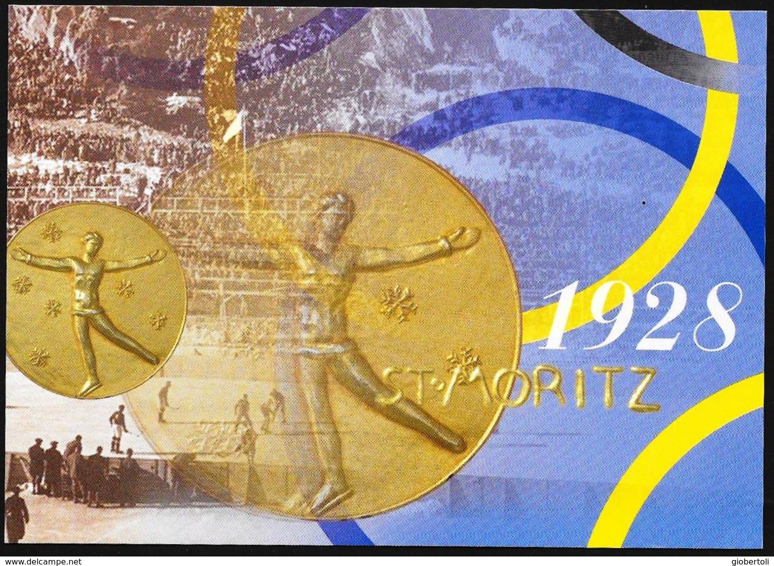 Svizzera/Switzerland/Suisse: Intero, Stationery, Entier, Medaglia Olimpica, Olympic Medal, Médaille Olympique - Inverno1928: St-Morits