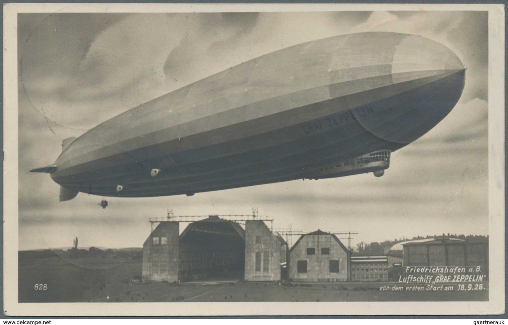 Zeppelinpost Deutschland: 1929. German Zeppelin Real Photo RPPC Flown On The Graf Zeppelin LZ127 Air - Airmail & Zeppelin