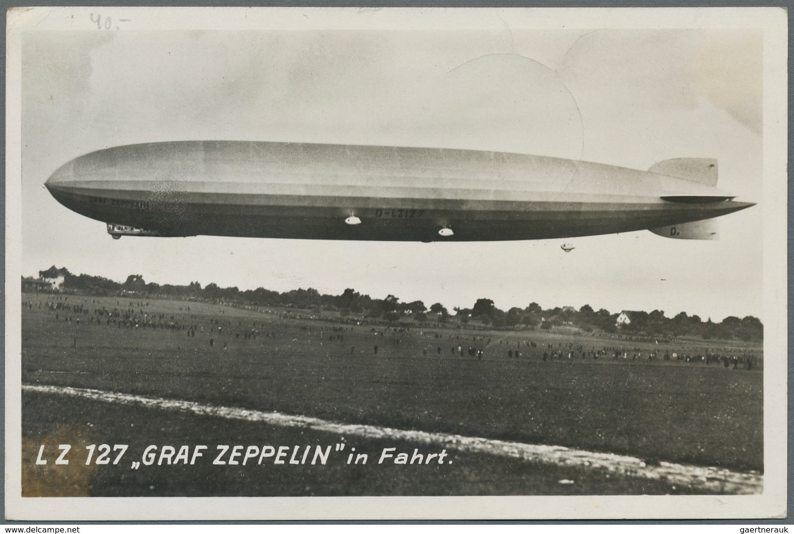 Zeppelinpost Deutschland: 1931 - Nürnberg-Friedrichshafen, S/w-Foto-Bordpostkarte Mit "1 RM Zeppelin - Airmail & Zeppelin