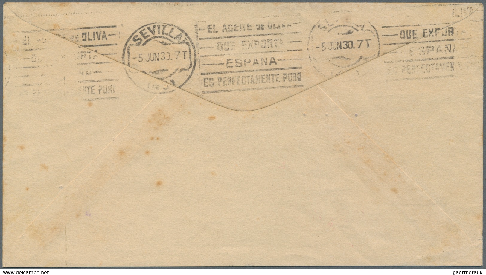 Zeppelinpost Übersee: 1930. Original Airmail Cover Flown On The Graf Zeppelin Airship's 1930 Südamer - Zeppeline