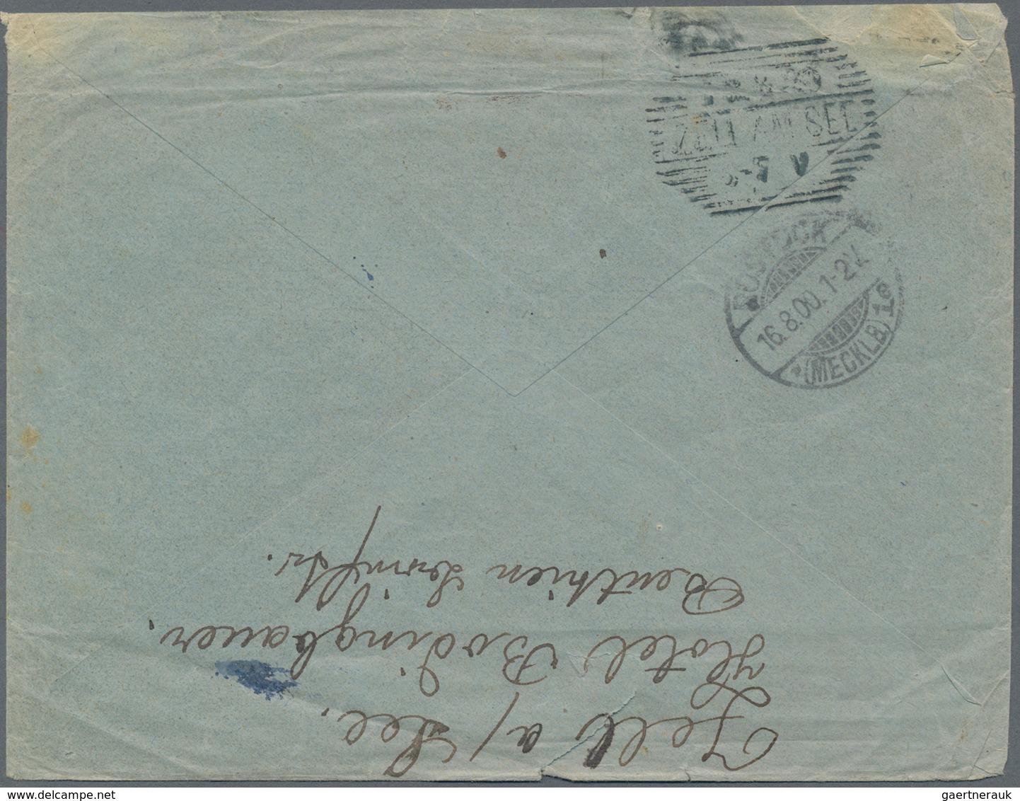 Deutsche Schiffspost - Marine: 1900 Stempel "Kais. Deutsche Marine-Schiffspost No. 50 14.8.00" Des G - Other & Unclassified