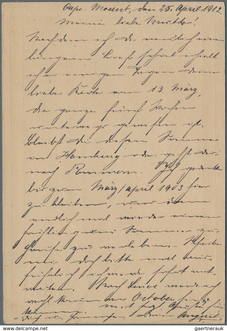 Deutsche Schiffspost - Marine: 1902/1912, Zwei Bedarfs-GA-Karten 3 Cents Republic Liberia Nach Deuts - Sonstige & Ohne Zuordnung