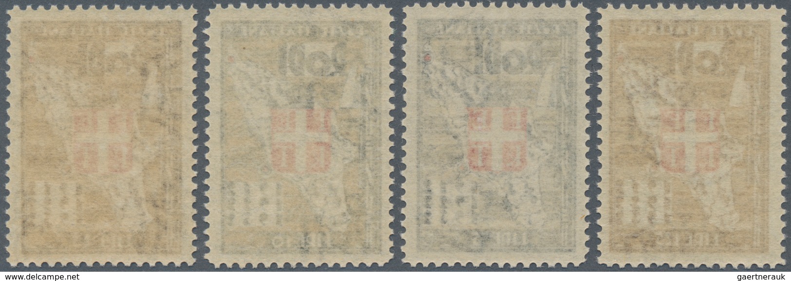 Ägäische Inseln: RODI: 1932, 5 C To 25 L Ten Stamps Mint Never Hinged, Very Small Edition - Aegean