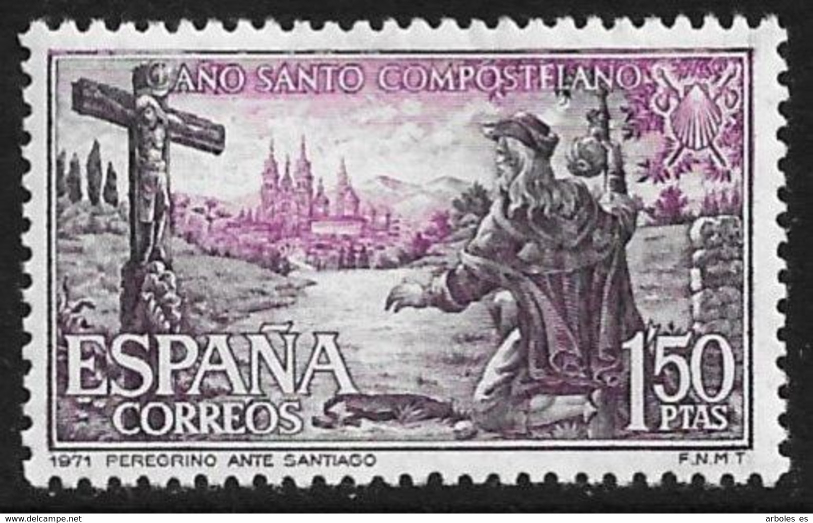 AÑO COMPOSTELANO - AÑO 1971 - Nº EDIFIL 2064cd - VARIEDAD - Variedades & Curiosidades