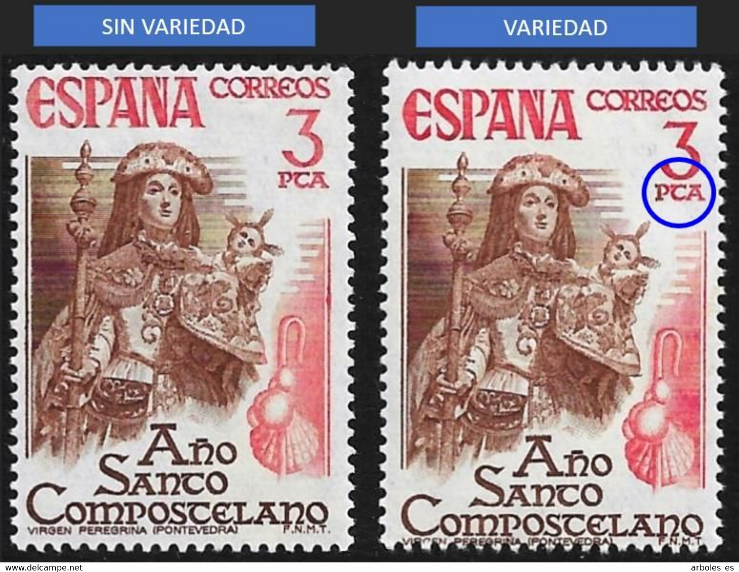 AÑO COMPOSTELANO - AÑO 1976 - Nº EDIFIL 2306ita - VARIEDAD - Variedades & Curiosidades