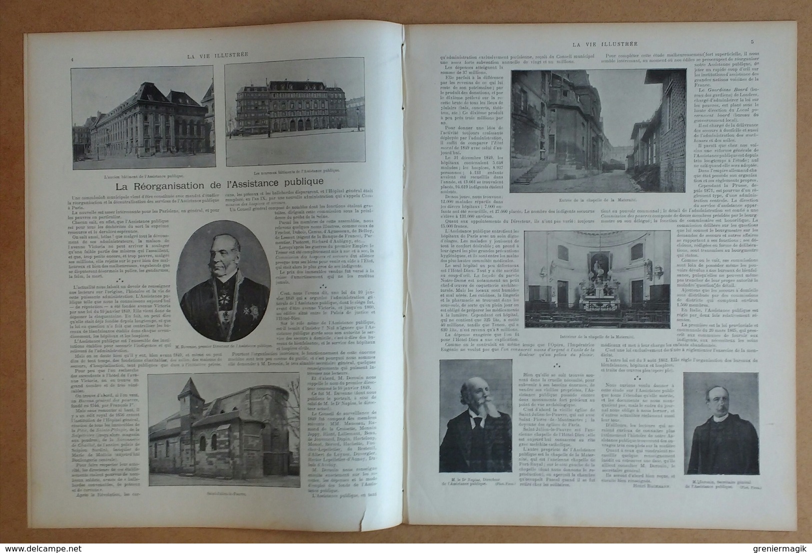 La Vie Illustrée N°25 Du 06/04/1899 Le Roi Oscar II à Biarritz/Béhanzin/L'Assistance Publique/Egypte (Sphinx, Le Caire) - 1850 - 1899