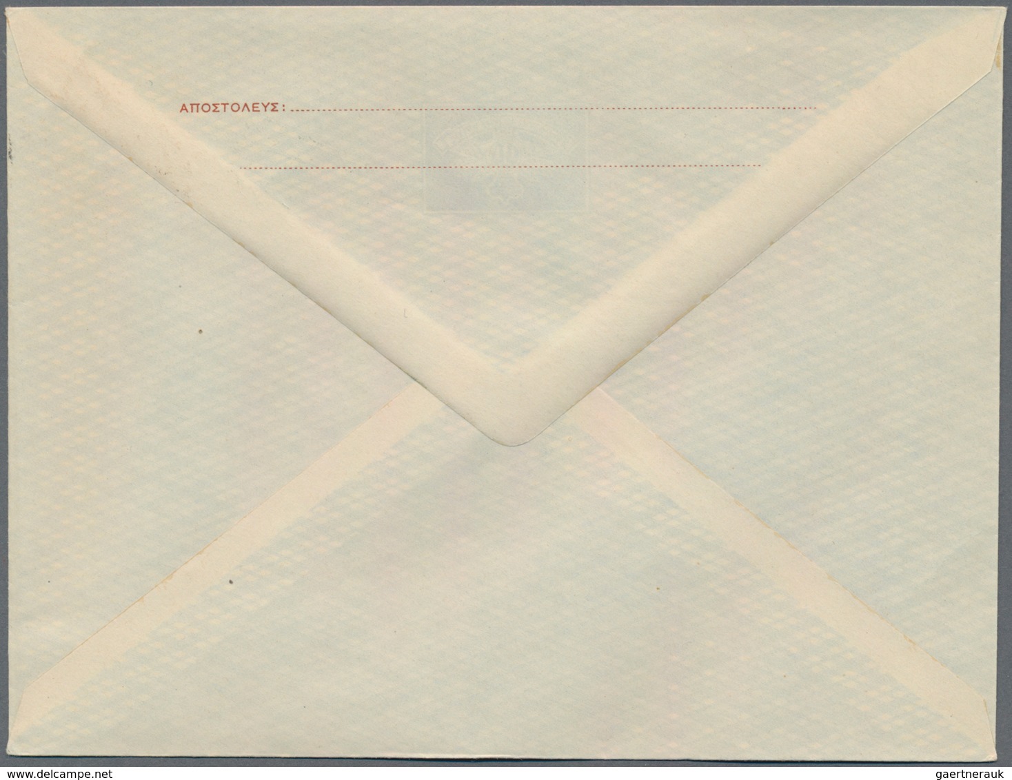 Albanien - Ganzsachen: 1940, Greek Occupation Of Epirus, Stationery Envelope 3dr. Red-brown+50lep. O - Albanien