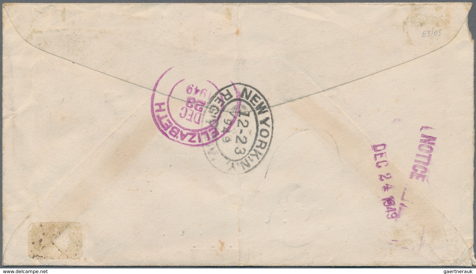 Andorra - Französische Post: 1949, 7 Items Mixed Franking On Registered Letter From Lavieille To USA - Other & Unclassified