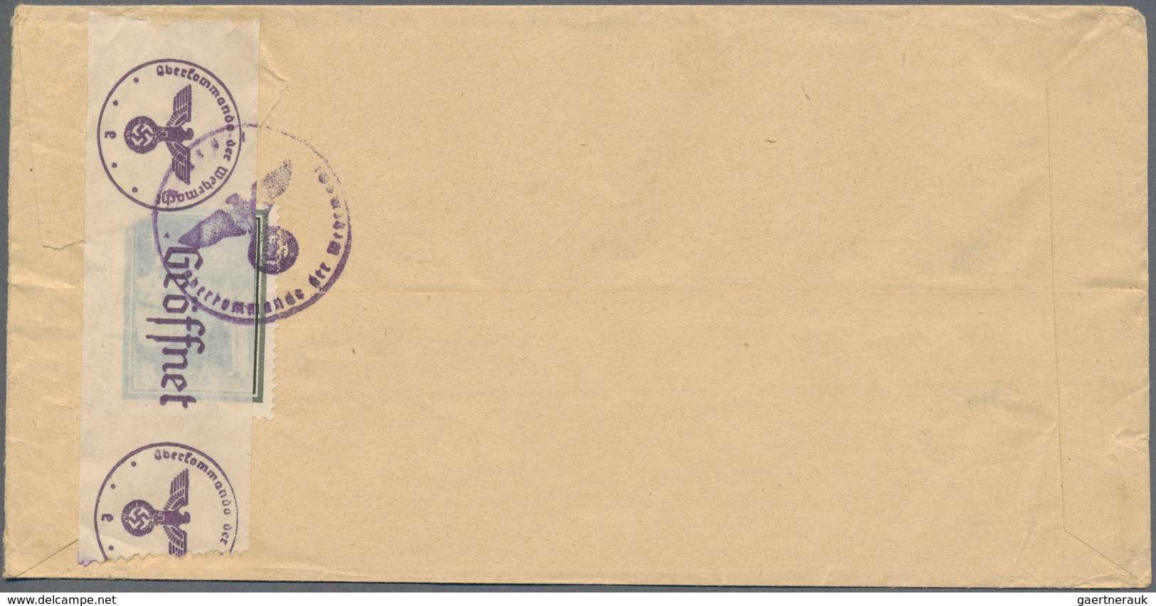 Belgien: 1940, Franked Letter From TIENEN To SOUTH AFRICA With German OKW-censor Ship Strip (on Reve - Other & Unclassified