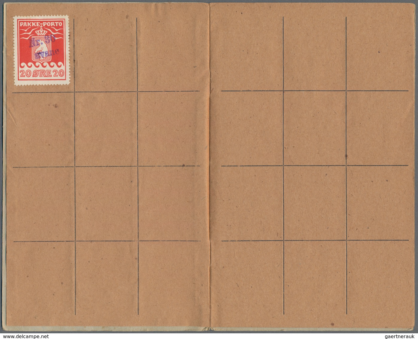Dänemark - Grönländisches Handelskontor: 1927/1928, Saving Booklet With Twenty Five 20 Ore Pakke-Por - Other & Unclassified