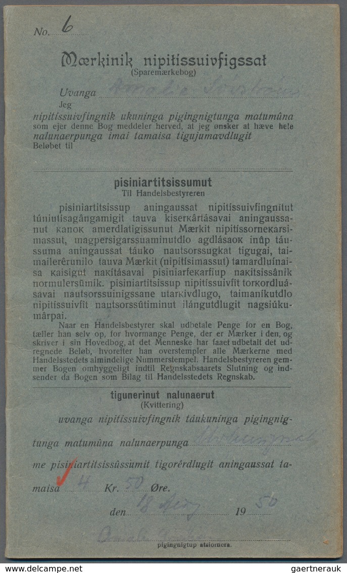 Dänemark - Grönländisches Handelskontor: 1950, Two Saving Booklets With In Total Thirty 25 Ore Stamp - Other & Unclassified