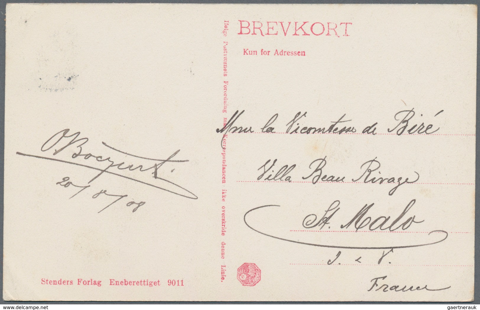 Dänemark - Grönland: 1908, Ppc "KRYOLITHBRUDDET VED IVIGTUT" Used From Reykjavik 17.6.1908 To St.Mal - Covers & Documents