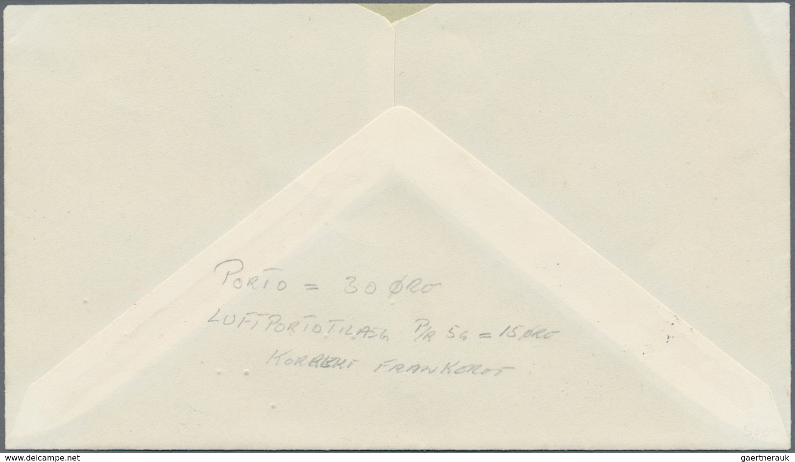 Dänemark - Grönland: 1953, Airmail Cover With Exact Postage, From "Tingmiarmiut 14.10.53" To Copenha - Briefe U. Dokumente