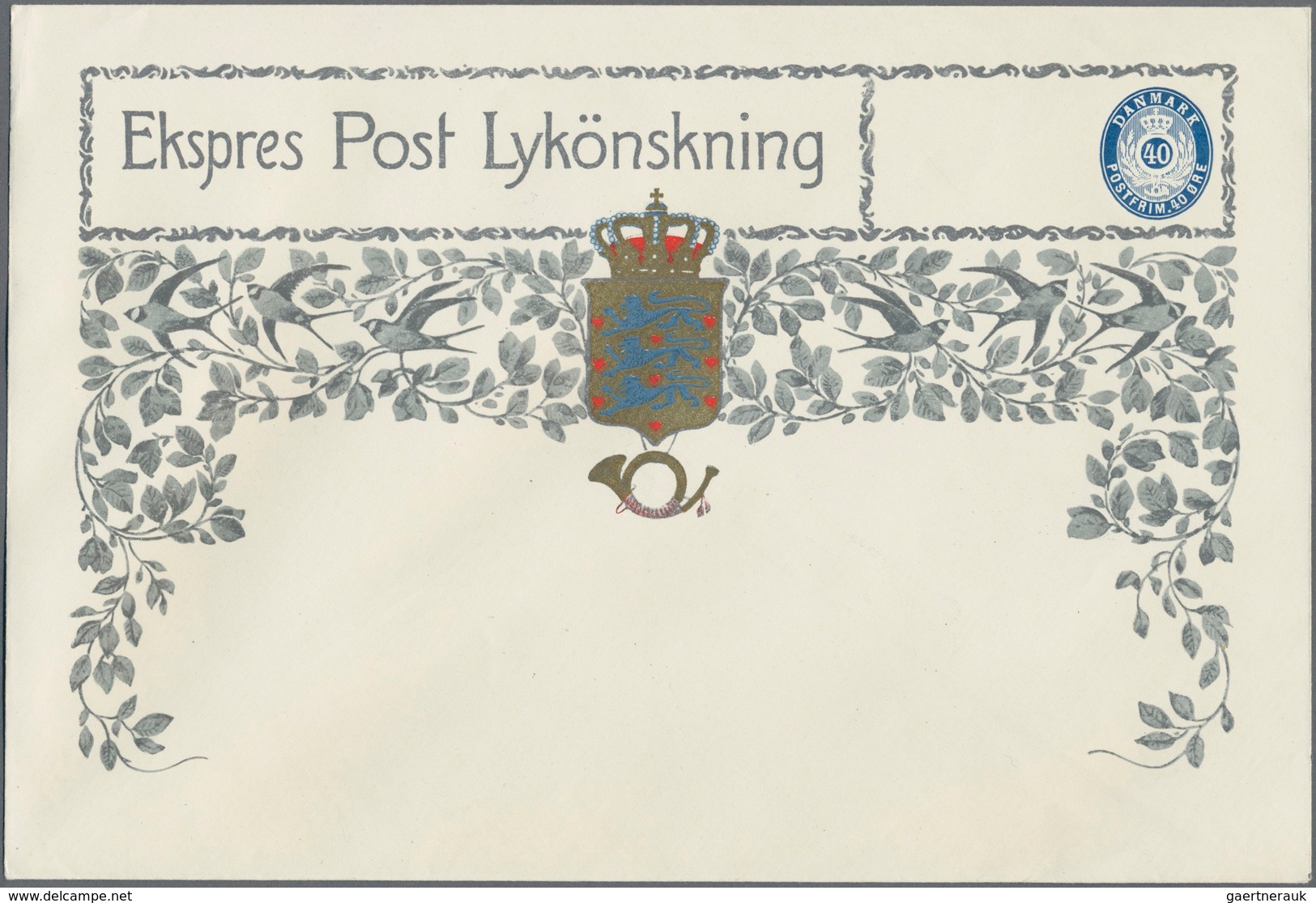 Dänemark - Ganzsachen: 1925 Two Different Illustrated Private Express Postal Stationery Envelopes 40 - Postal Stationery