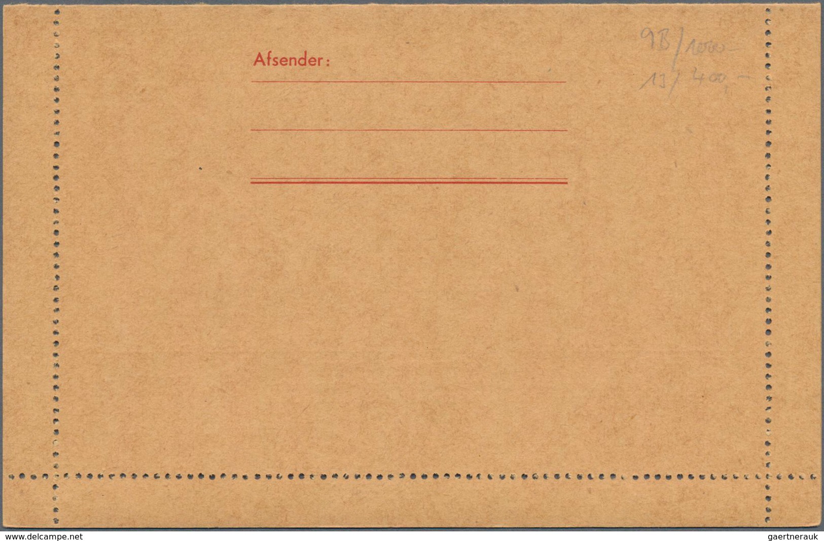 Dänemark - Ganzsachen: 1953/63 Four Unused Service Card Letters For The Personal Register, 360 M€, V - Postwaardestukken