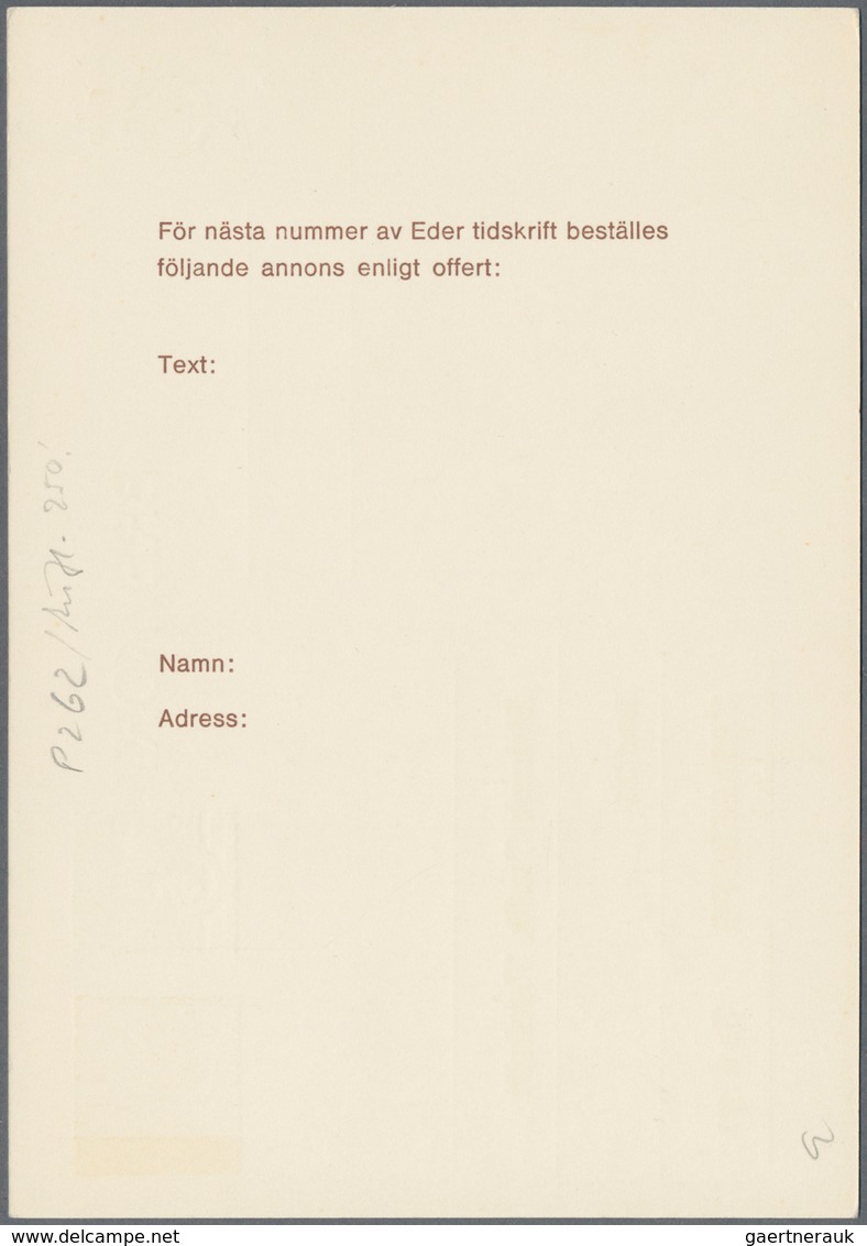 Dänemark - Ganzsachen: 1965 Complete Set Of Three Postal Stationery Cards 25+15 øre With Fluorescent - Postal Stationery