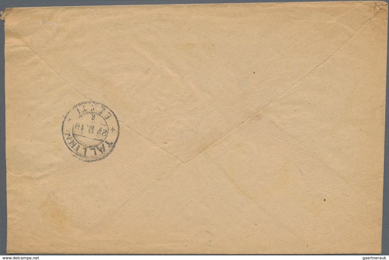 Estland: 1919, R Letter From Tartu To Tallinn, Rs. Arrival Stamp. - Estland