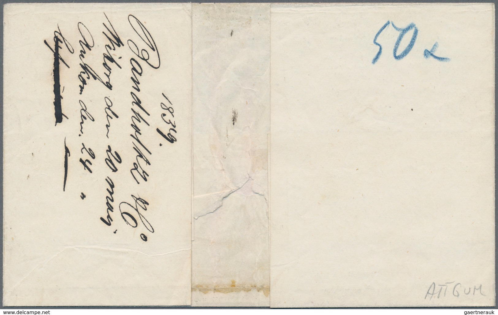 Finnland: 1856 10k. Carmine-rose, Cut Square, Used On Lettersheet From Wyburg To Ekenäs (Tammisaari) - Used Stamps