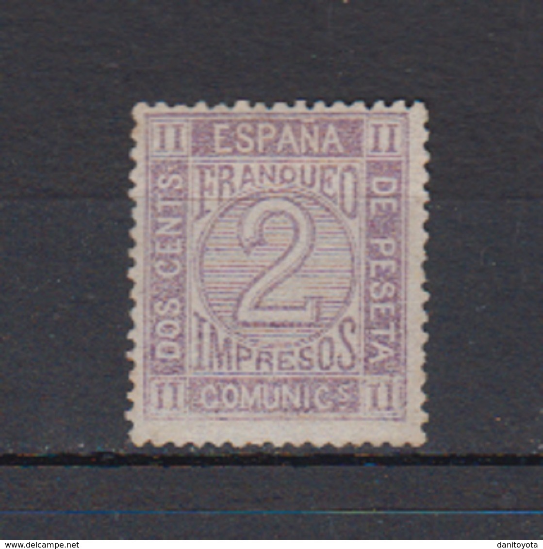 ESPAÑA.  EDIFIL 116a(*).  2 CT GRIS AMADEO I - Unused Stamps