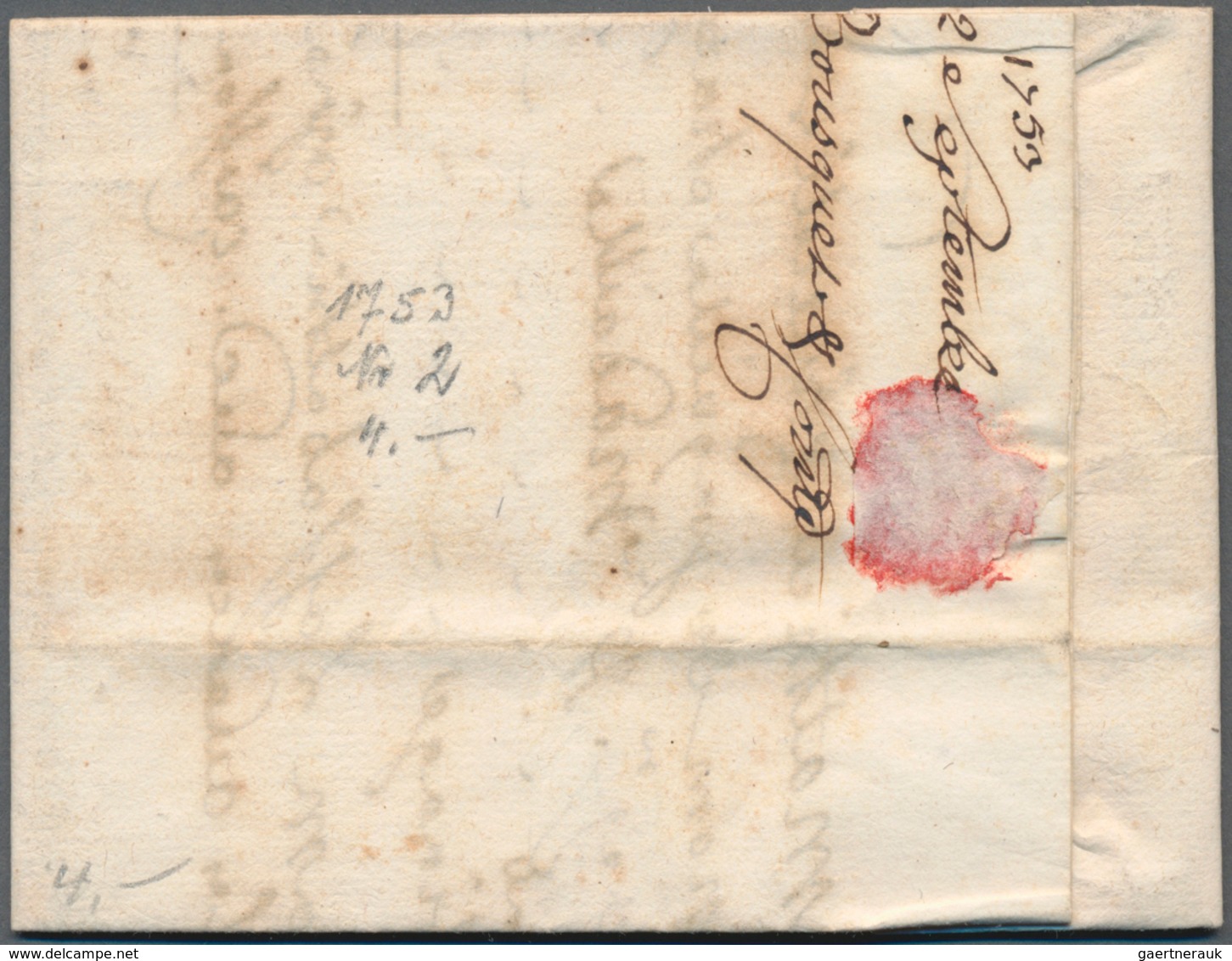 Frankreich - Vorphila: 1753, "AGDE" One-liner And Handwritten On Complete Folded Letter To Marseille - 1792-1815: Départements Conquis