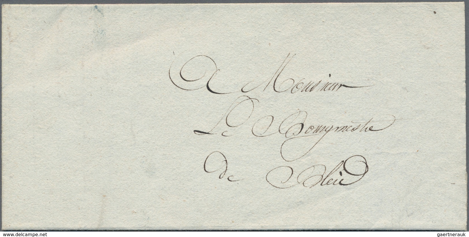 Frankreich - Vorphila: 1821/22 5 Folded Letters From A Correspondence Of Neuf Château (Vosges), Part - 1792-1815: Conquered Departments