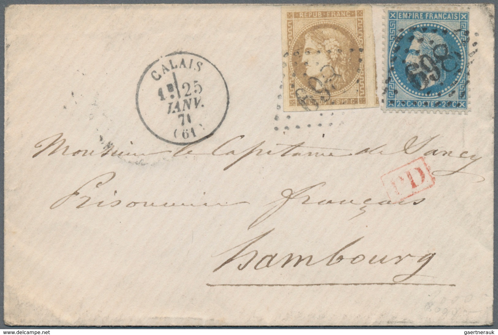 Frankreich: 1871, 10 C Yellow-brown 'Ceres', Full To Broad Margins, And 20 C Blue 'Napoleon' (perf. - Unused Stamps