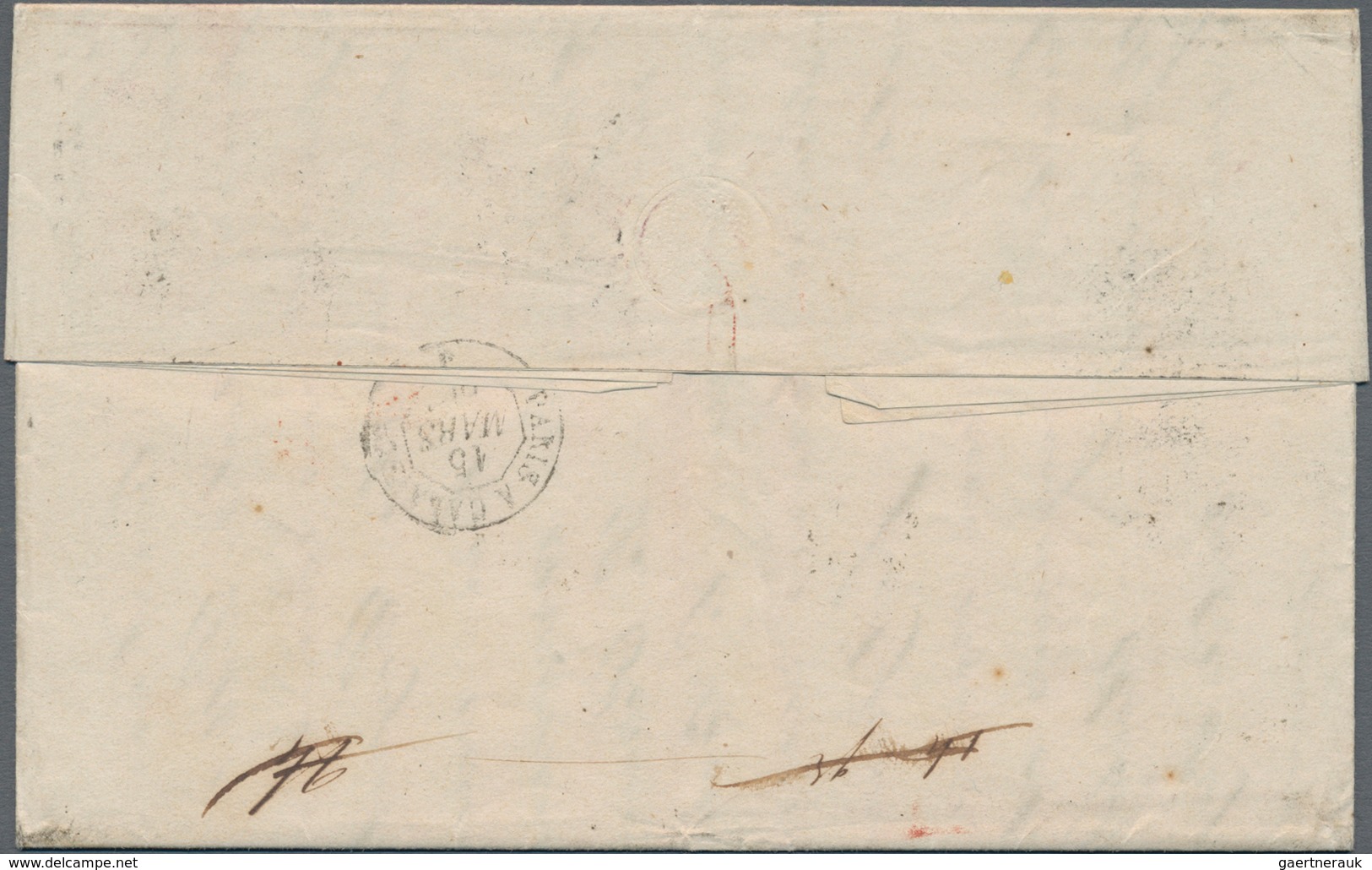 Frankreich: 1860 Entire Letter From Bordeaux To Guayaquil, Ecuador Via London And Panama, Franked By - Unused Stamps
