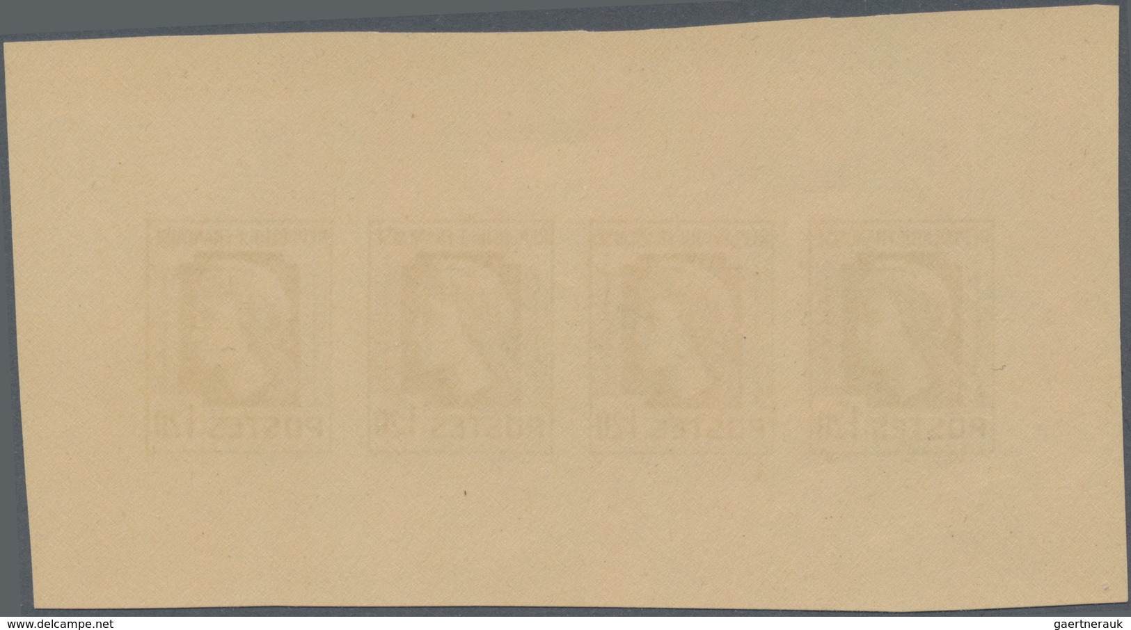 Frankreich: 1944, Definitives "Marianne", Not Issued, 1.20fr., Group Of Five Imperforated Panes Of F - Ungebraucht