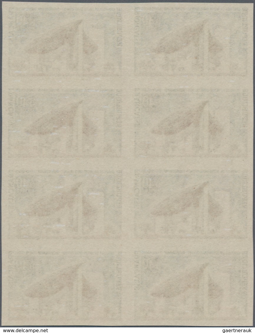 Frankreich: 1965, Tourism complete set of seven 0.40fr. Ronchamp church, 0.50fr. Moustiers-Sainte-Ma