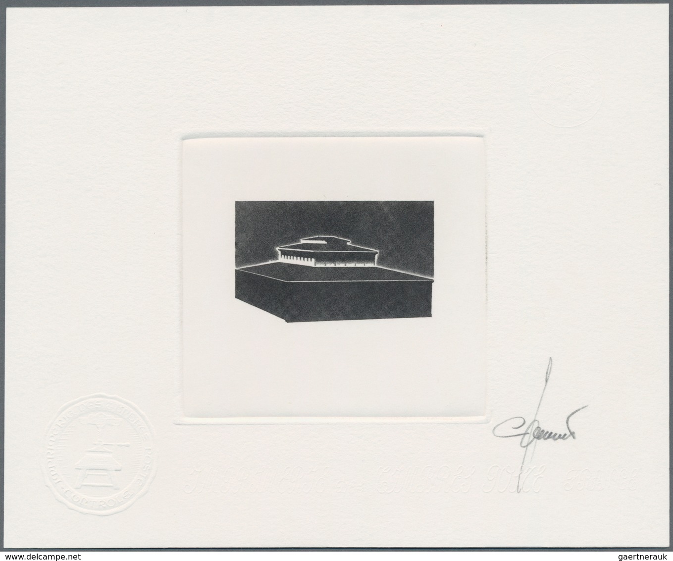 Frankreich: 2005, 200th Birthday Of Victor Baltard, Two Artists Proofs (in Black), Signed By The Art - Ungebraucht