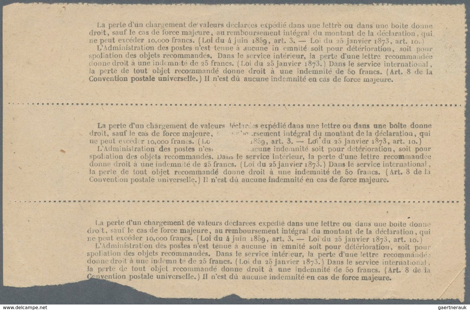 Französische Post In China: 1903 Three Receipts For Three Shipments To Vienna, Below Roughly Separat - Sonstige & Ohne Zuordnung