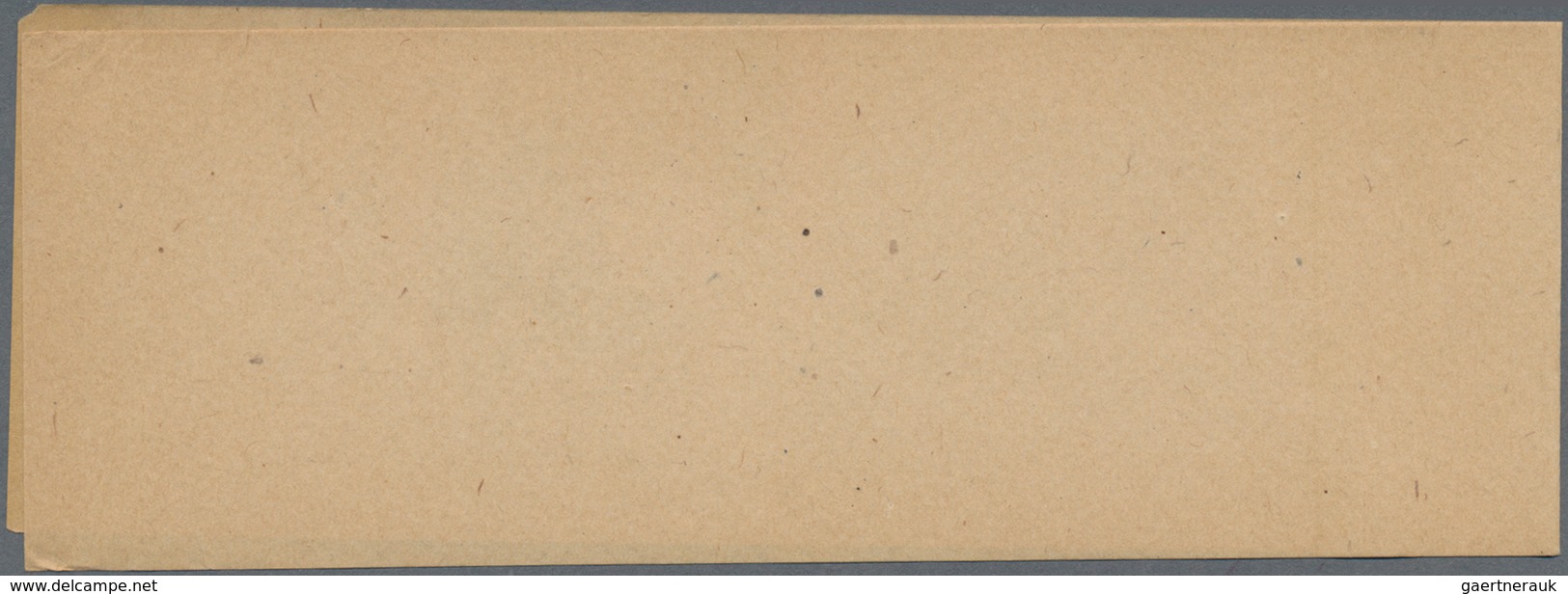 Frankreich - Ganzsachen: 1882, Two Unused Postal Stationery Wrappers Both Uprated, One With Tear At - Other & Unclassified