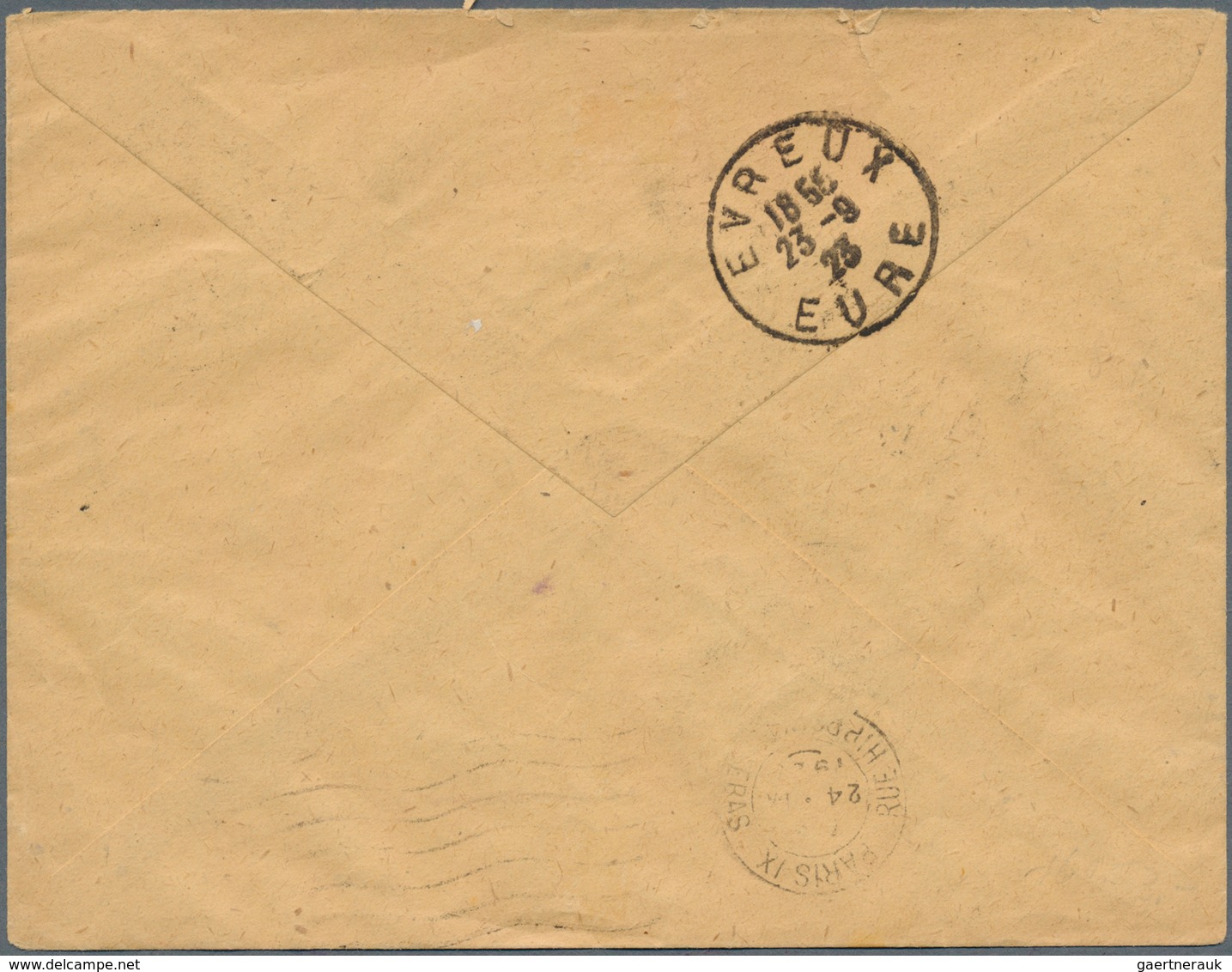 Frankreich - Besonderheiten: 1923, Airmail-letter With Six Different Airmail-Vignettes "Meeting De R - Other & Unclassified