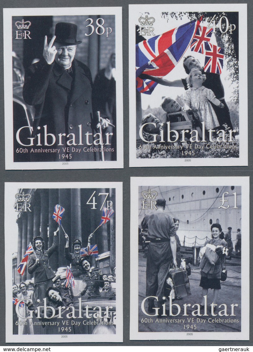 Gibraltar: 2005. Complete Set "60th Anniversary Of The End Of The Second World War" (values) N IMPER - Gibraltar