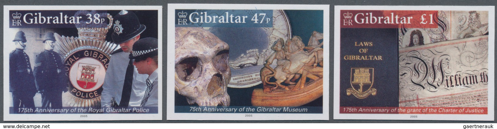 Gibraltar: 2005. Complete Set "Anniversaries: 175 Years Royal Police Of Gibraltar, 75 Years Gibralta - Gibraltar