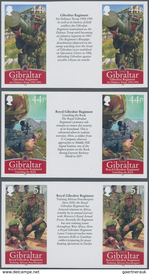 Gibraltar: 2008, Soldiers Of Different Royal Gibraltar Regiments Etc. Complete Set Of Ten In Horizon - Gibraltar