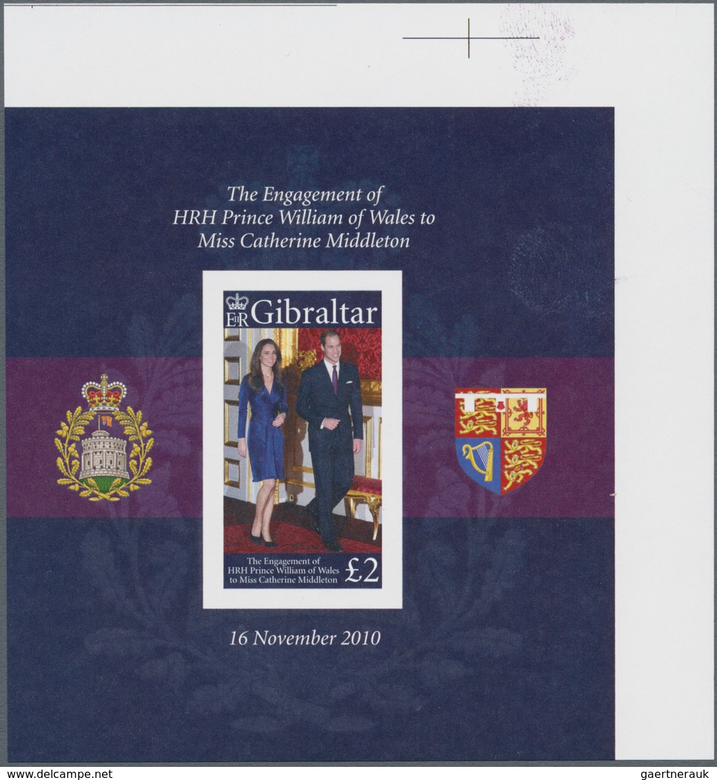 Gibraltar: 2011, The Engagement Of HRH Prince William Of Wales To Miss Catherine Middleton IMPERFORA - Gibraltar