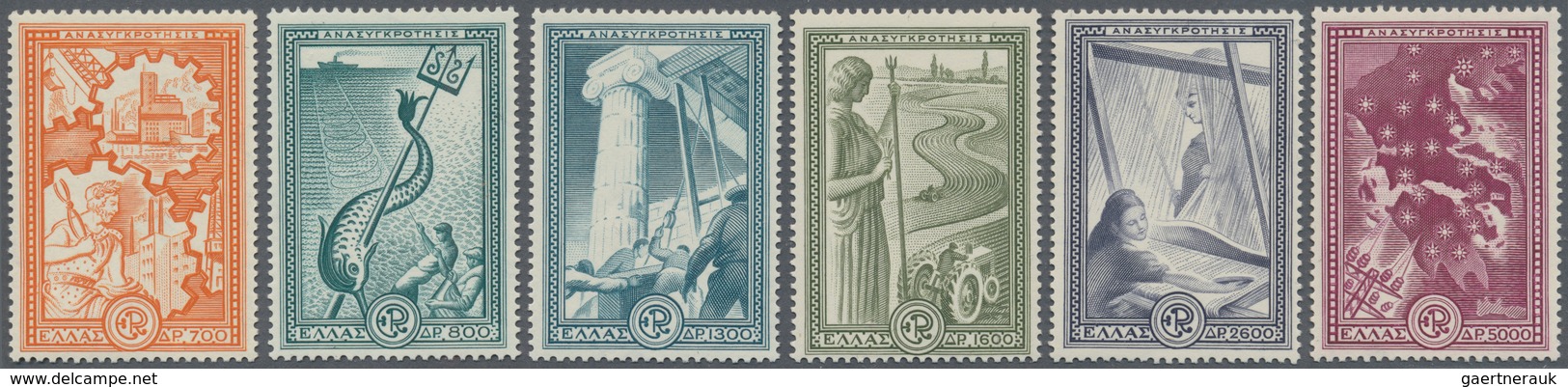 Griechenland: 1951/54, The Two Issues Of 1951 (Apostle Paulus And Marshall-Plan) And NATO 1954, 13 S - Covers & Documents