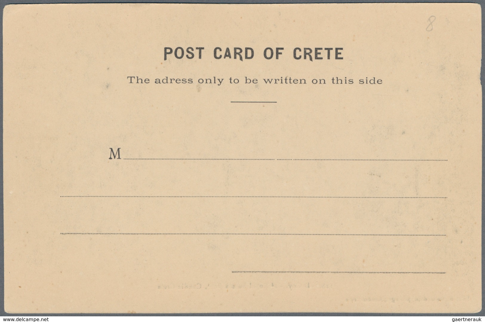 Griechenland - Besonderheiten: 1907, CRETE, Franked Postcard Of The British Occupation Troops From I - Other & Unclassified