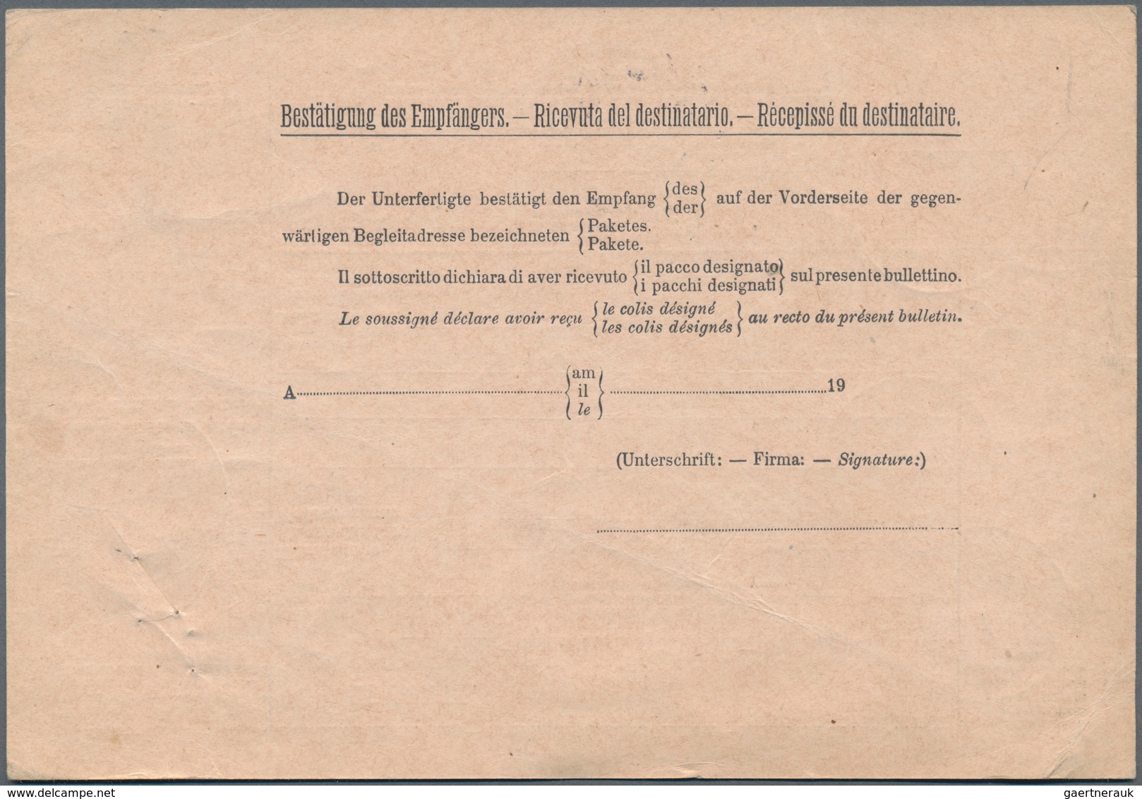 Griechenland - Besonderheiten: 1914, "SALONICHI. ÖSTERR. POST" Double Circle Of The Levant Post Offi - Other & Unclassified
