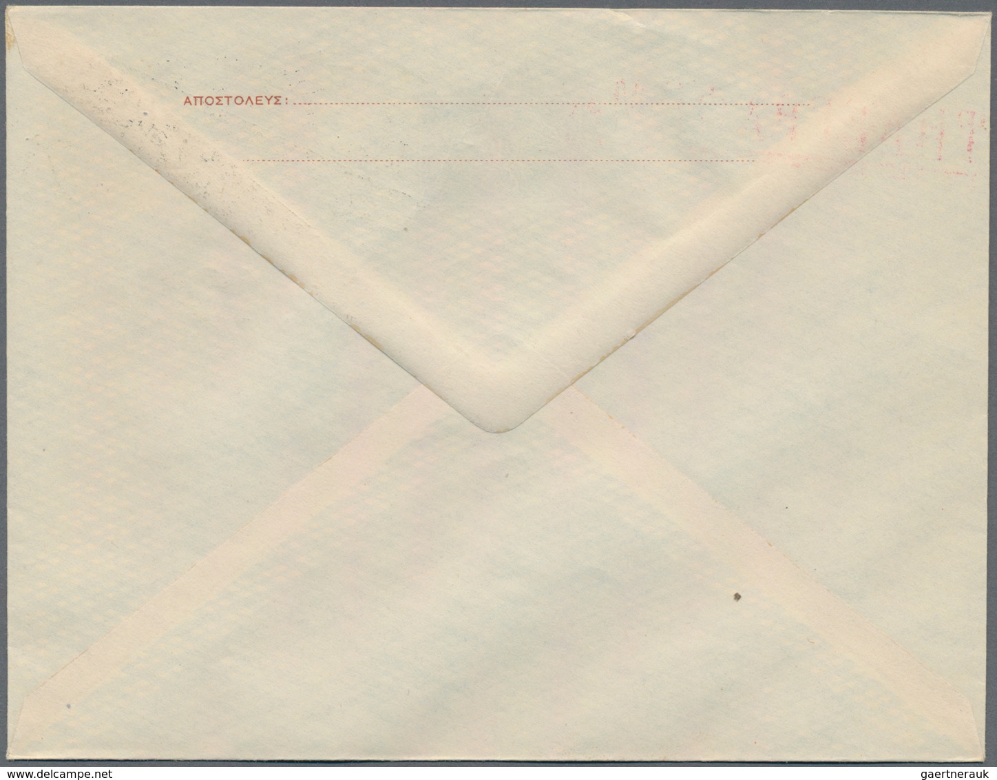 Griechenland - Ganzsachen: 1944, Five Stationery Envelopes With Surcharged/annulled Values, Four Of - Postal Stationery