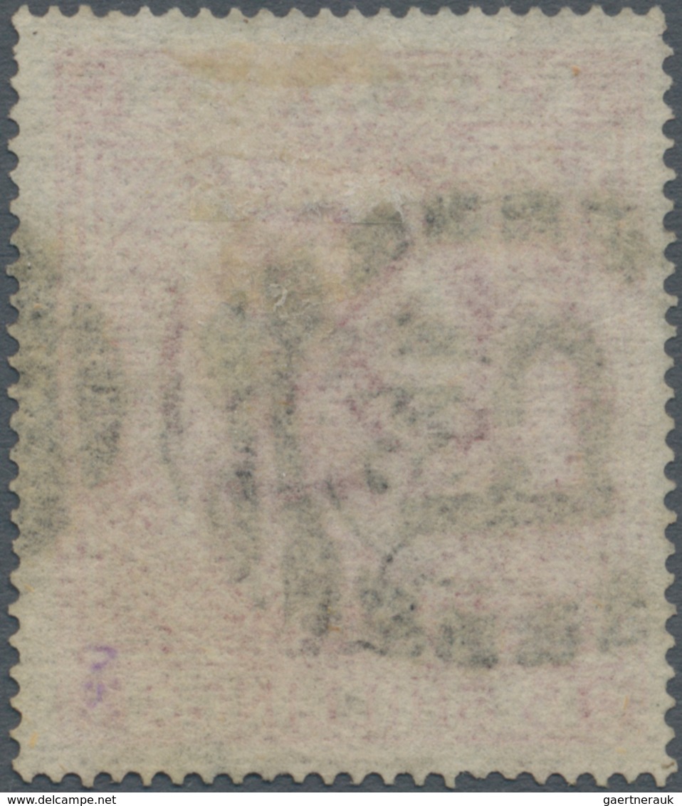 Großbritannien: 1867, QV 5s. Rose With Wmk. Maltese Cross Lettered 'IC' Good Used With Barred Cancel - Sonstige & Ohne Zuordnung