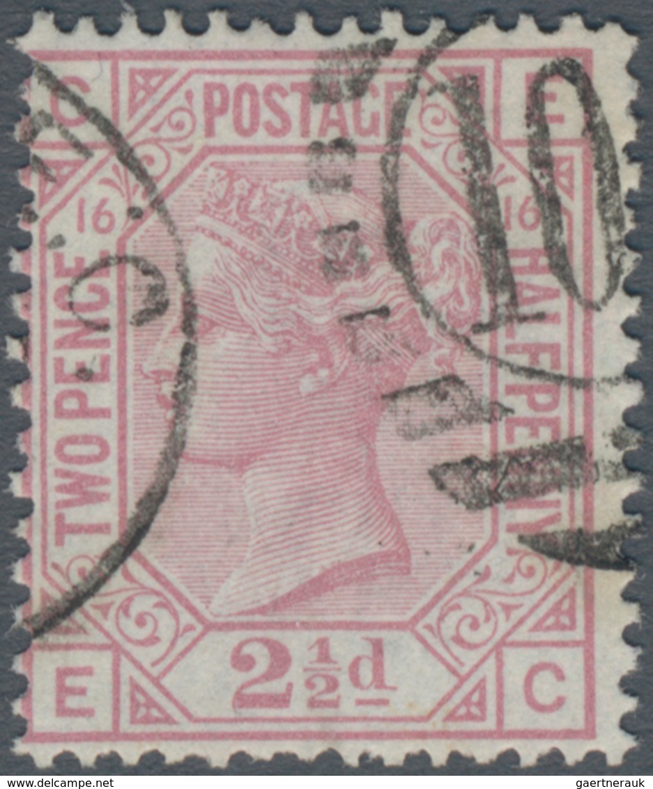 Großbritannien: 1879, QV 2½d. Rosy Mauve With INVERTED Wmk. Orb From Plate 16 (lettered 'CE'), Fine - Sonstige & Ohne Zuordnung