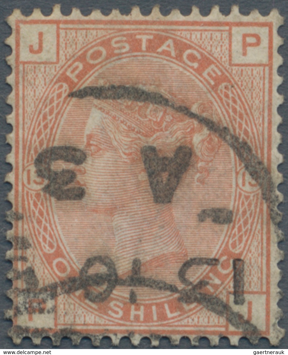 Großbritannien: 1880, QV 1s. Orange-brown With Wmk. Spray Of Rose From Plate 13 (lettered 'JP'), Goo - Sonstige & Ohne Zuordnung