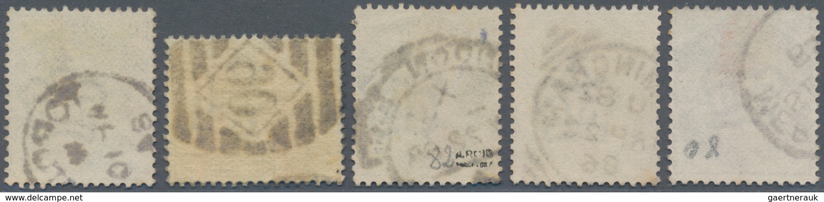 Großbritannien: 1883, QV Definitives 3d. Lilac And 4d., 5d., 6d. + 1s. Dull Green All With Deep Colo - Sonstige & Ohne Zuordnung