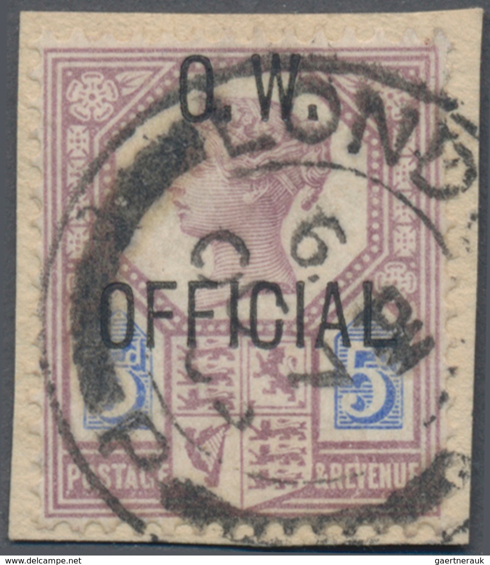 Großbritannien - Dienstmarken: 1902, Office Of Works, QV 5d. Dull Purple And Blue, Fresh Colours And - Officials