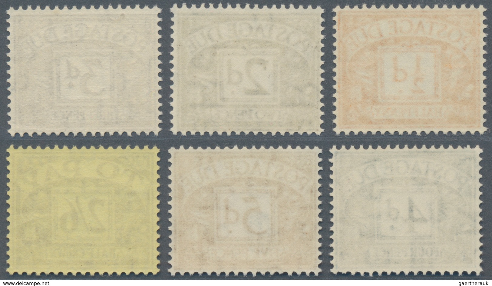 Großbritannien - Portomarken: 1954, 1/2d Orange To 2/6 Half Crown Brown Mint Never Hinged (400.-) - Postage Due